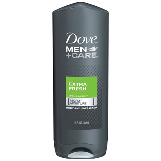 Sữa rửa mặt + sữa tắm nam dove men+care extra fresh 532ml - usa