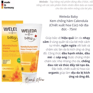 Kem hăm, dưỡng ẩm Weleda Đức cho trẻ