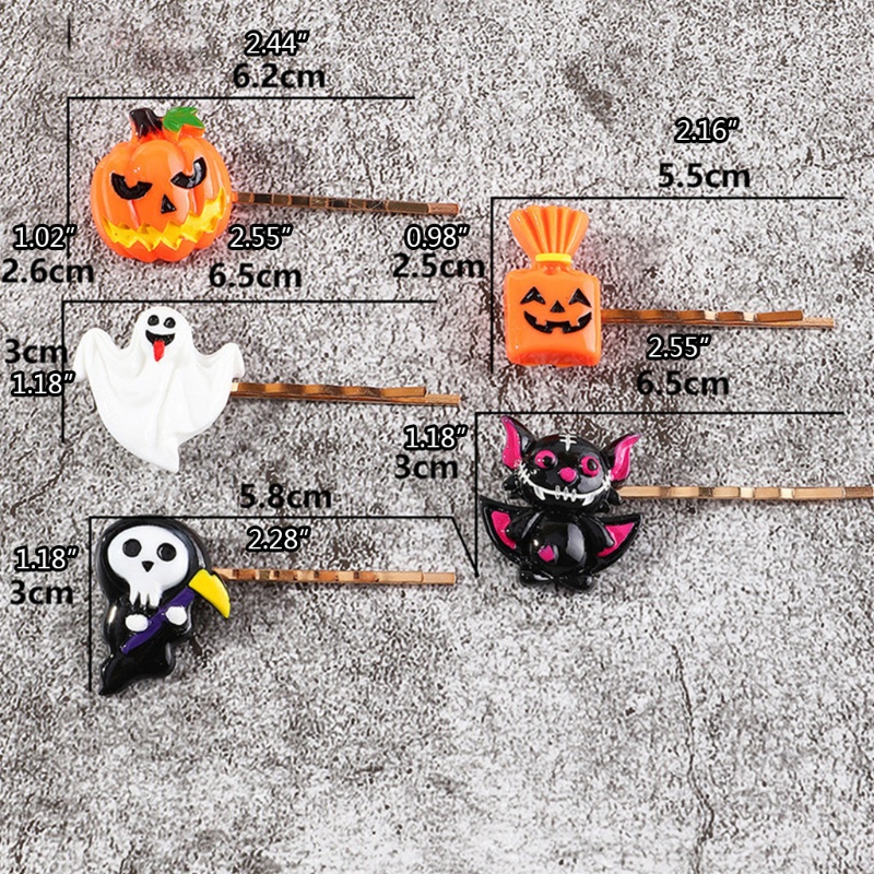 Kẹp Tóc Hình Mèo / Phù Thủy / Cú Hoạt Hình Màu Đen Cho Bé Gái