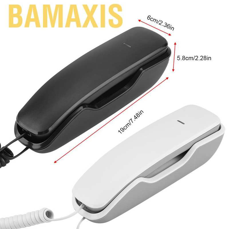 Điện Thoại Bàn Mini Treo Tường Bamaxis A061 Chống Tiếng Ồn