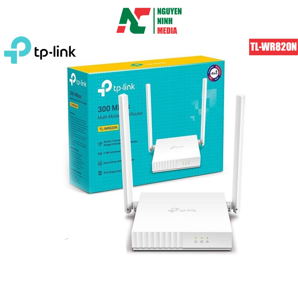 (Hàng Chính Hãng) Bộ phát WiFi Chuẩn N Tốc Độ 300Mbps TP-LINK TL-WR820N (Version 2020) - Bảo Hành 2 Năm Đổi Mới