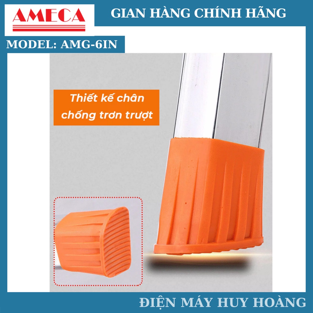 Thang ghế, thang nhôm gấp gọn AMECA 6 bậc - AMECA 6IN