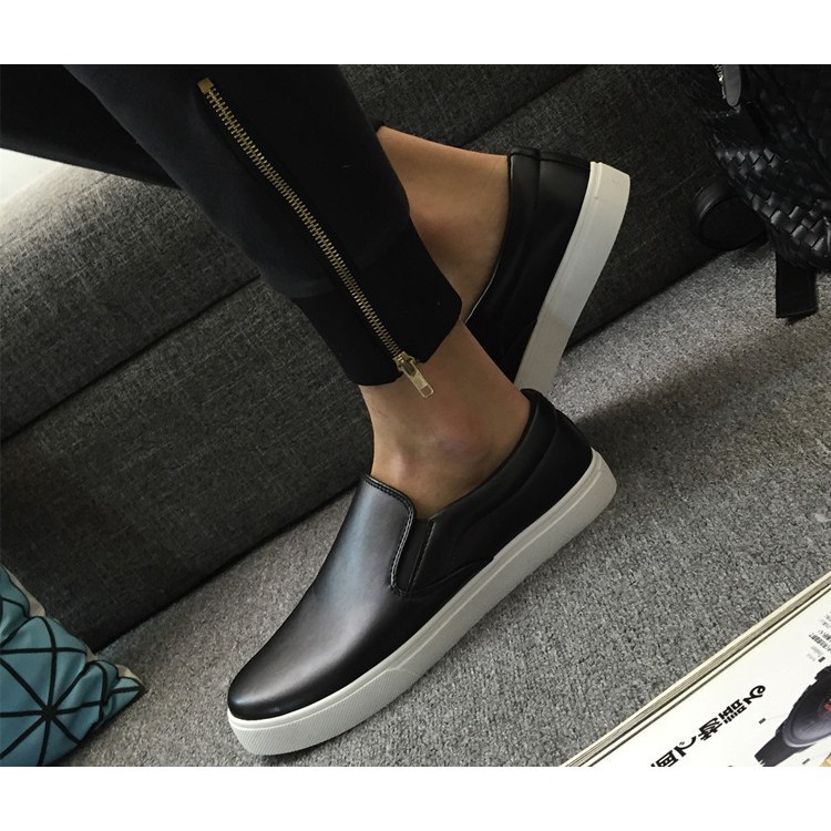 =SHOES IS ONE=  GIẦY SLIP-ON NAM DA thời trang, kiểu dáng Âu Mỹ CLASSIC mẫu mới nhất HOT TREND