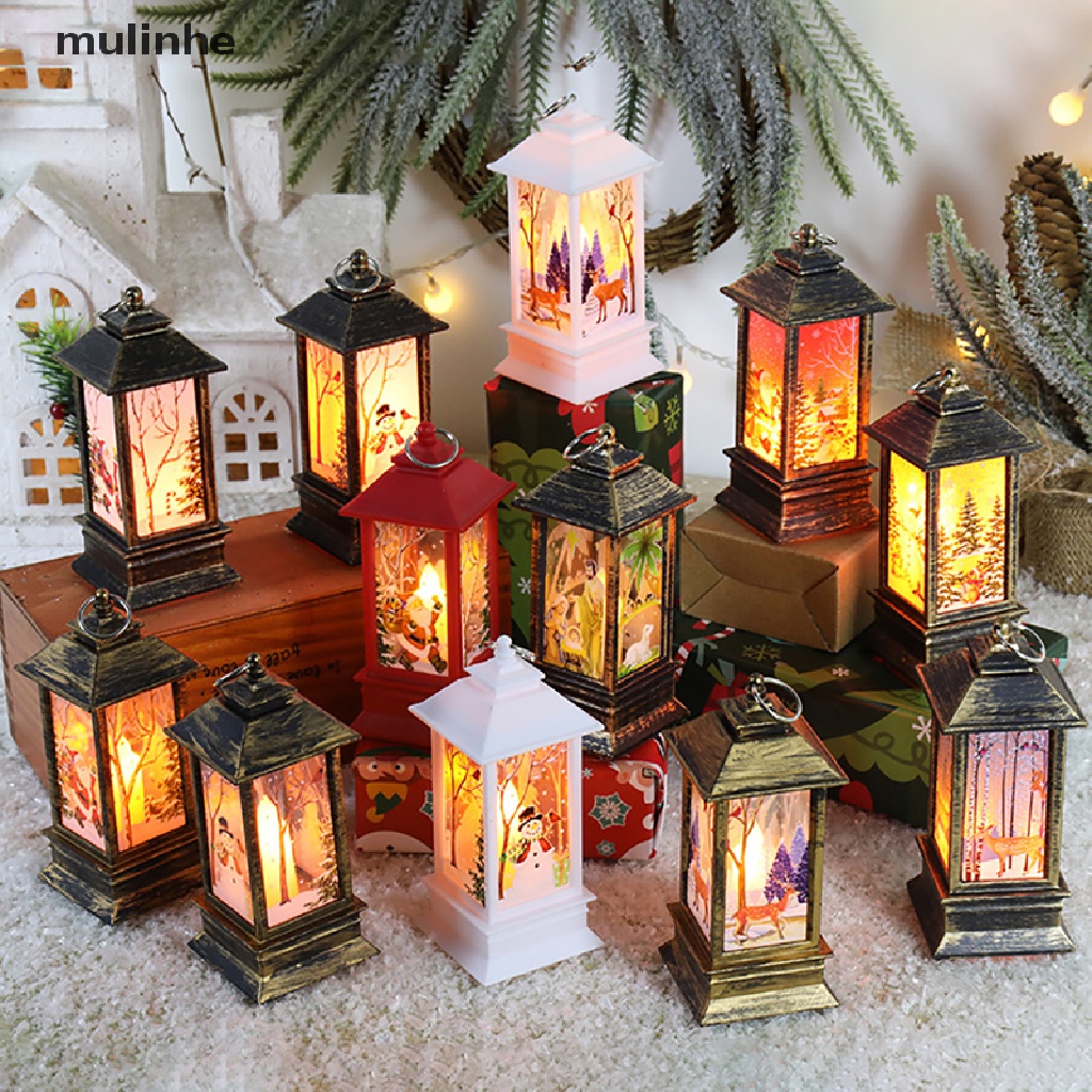 Đèn LED Treo Trang Trí Giáng Sinh Hình Ông Già Noel Tuần Lộc