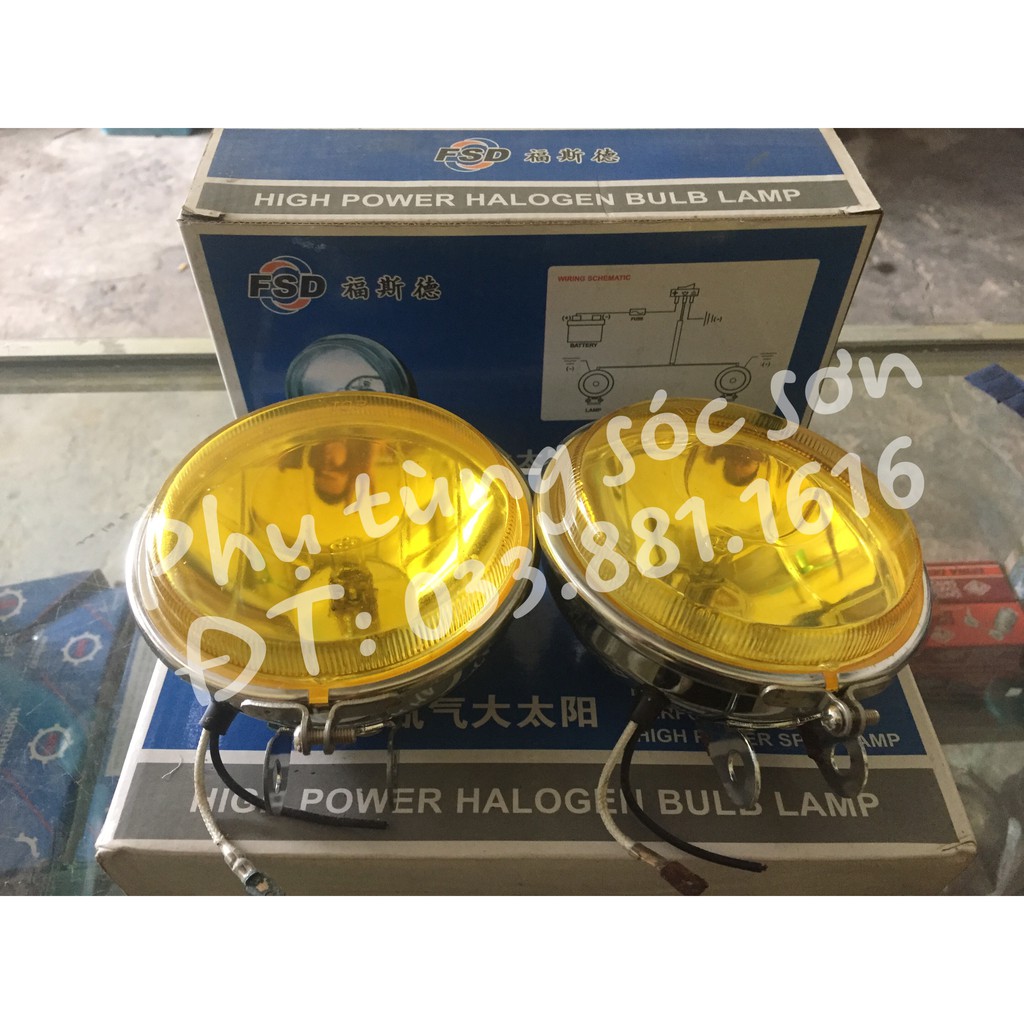 Đèn trợ sáng, đèn gầm halogen phá sương mù 12v-24v-55w