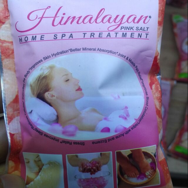 Muối tắm khoáng hồng Himalaya mịn