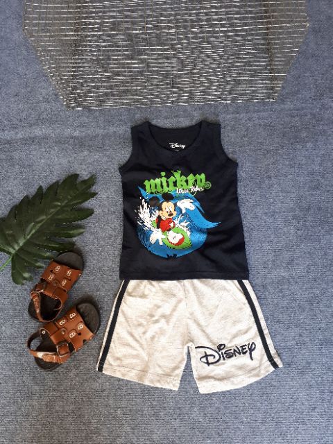 Đồ bộ ba lỗ bé trai hàng xuất dư VNXK hiệu Disney size 1-5t