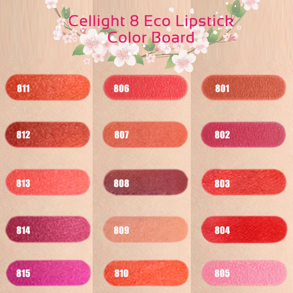 Son mini thiên nhiên không chì Cellight 8 - Fancy Lips Collection 2g | BigBuy360 - bigbuy360.vn