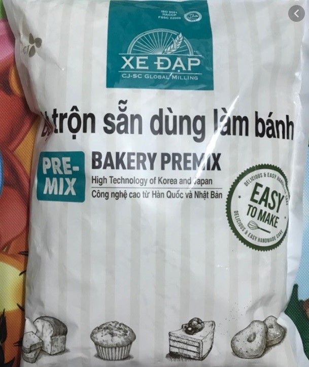 Bột trộn sẵn vỏ bánh nướng trung thu  xe đạp (cjfood) 1kg