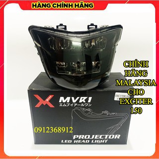 ĐÈN LED 2 TẦNG MVR1 CHÍNH HÃNG GẮN EXCITER 150 ( BẢN SPORT ĐEN KHÓI)