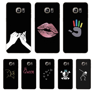 Ốp Lưng Samsung Galaxy S6 Edge S6Edge Plus TPU mềm Case Cá tính đen tuyền