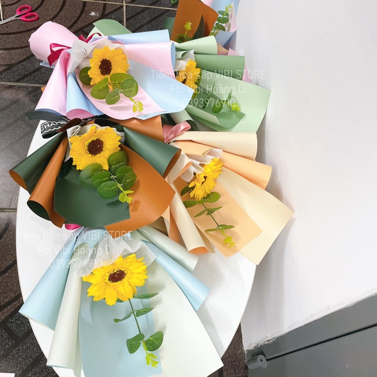 Ảnh thật 100%🌻Hoa hướng dương 1 bông giá siêu rẻ giấy lịch sự thanh lịch !!🌻🌻