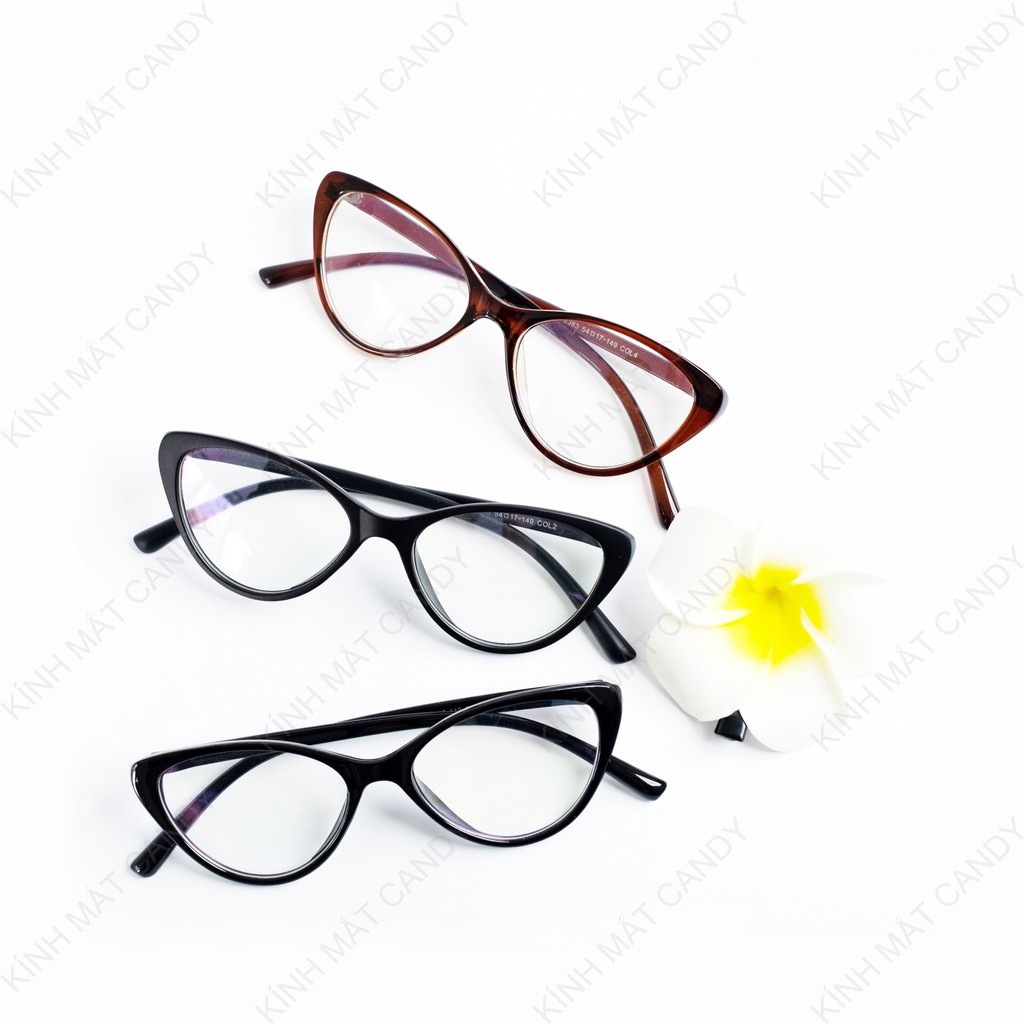 Gọng kính mắt mèo trơn M2383, dáng dễ đeo, cho mọi khuôn mặt