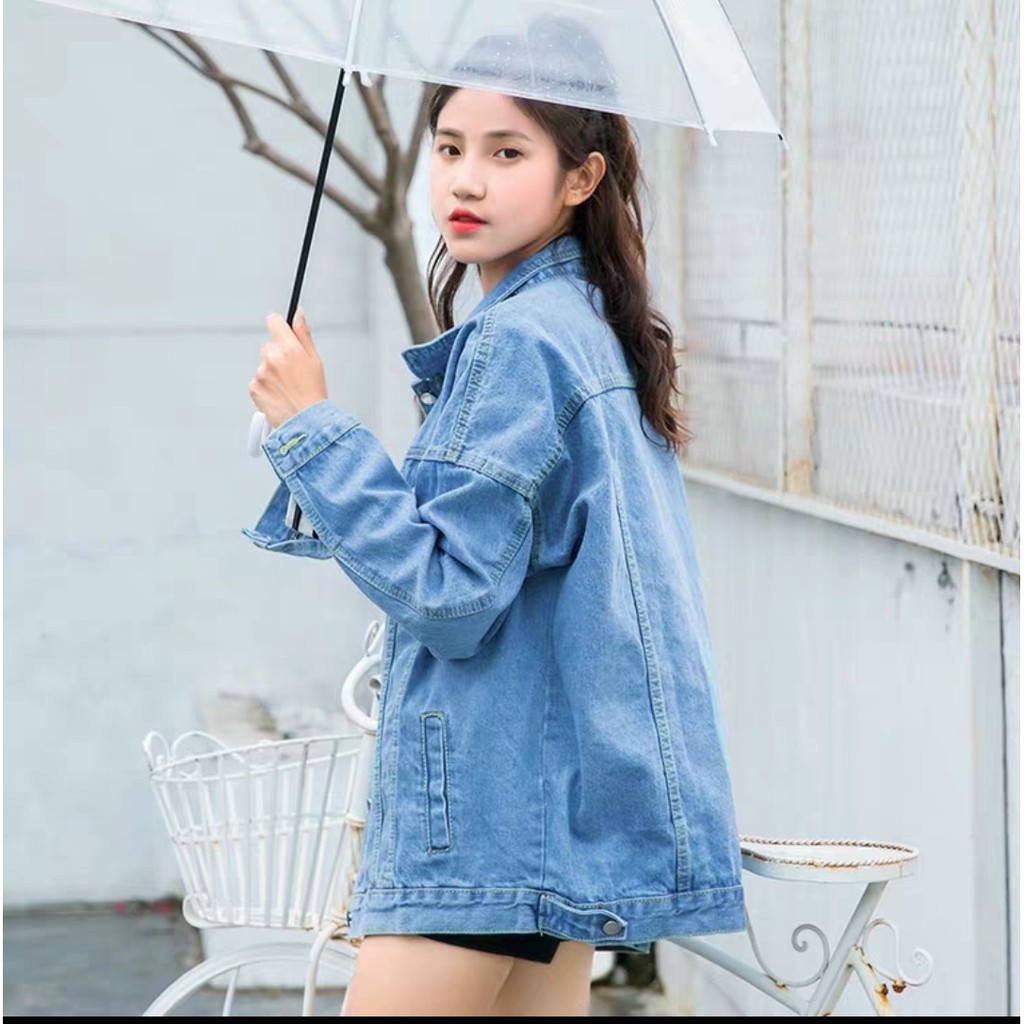 Áo Khoác Jean 𝓐́𝓸 𝓚𝓱𝓸𝓪́𝓬 𝓙𝓮𝓪𝓷 Nam Nữ BASIC Đen Trơn Cao Cấp⚡️FREESHIP ⚡️ loại 1 chuẩn VNXK 6 túi- QStore | BigBuy360 - bigbuy360.vn