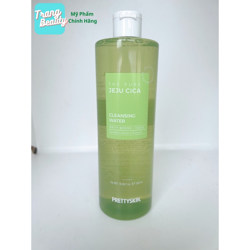 Tẩy Trang Rau Má Jeju PrettySkin Cho Mọi Loại Da, Đặc Biệt Da Dầu, Loại Bỏ Dầu Bã Nhờn, Cấp Ẩm, Dưỡng Trắng Hiệu Quả