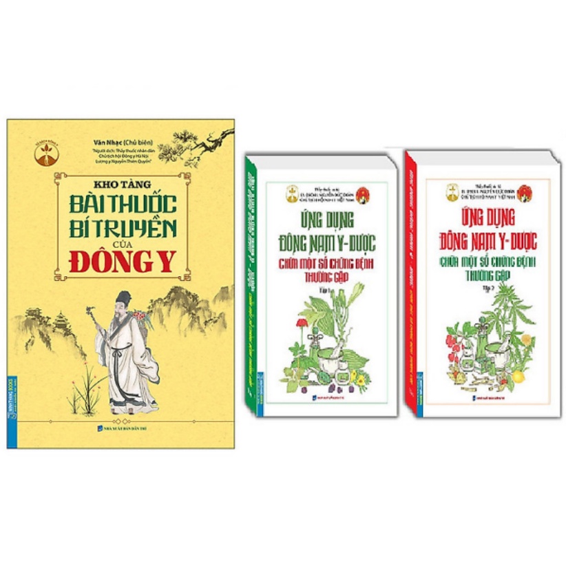 Sách-Combo Kho tàng bài thuốc bí truyền của Đông y+2 tập Ứng dụng đông nam y - dược chữa một số chứng bệnh thường gặp