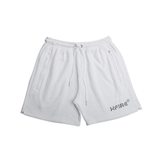 Quần Short Nỉ Nam Nữ Chân Cua Cotton Mascot màu Trắng Oversized - Local Brand By XFIRE QS-MASNI-T322