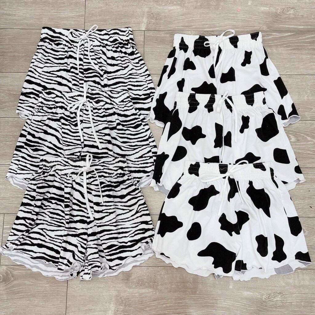 Quần short bò sữa DAIRY COWS quần đùi nữ mặc nhà loang vằn vải thun mát - VIETSTAR | BigBuy360 - bigbuy360.vn