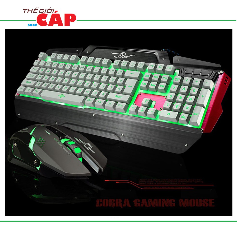 Bộ Bàn Phím Giả Cơ Và Chuột Gaming 2700 Cao Cấp
