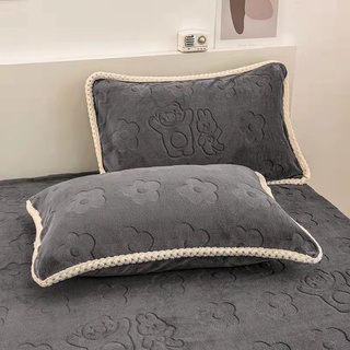 Set Ga Gối Nỉ Nhung Gấu - Full size