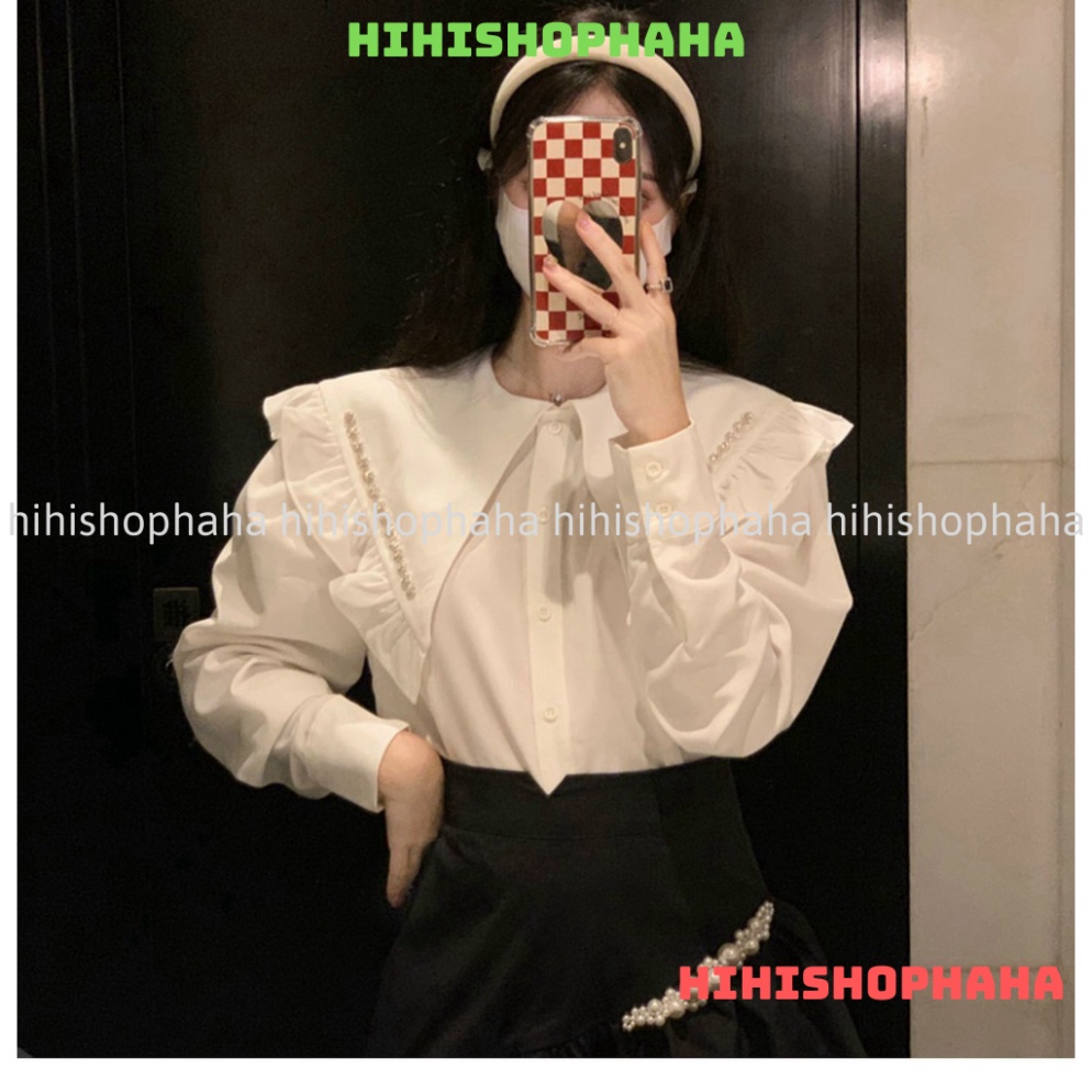 áo babydoll tay bèo tiểu thư hàng QCCC loại 1 A00010 kaca hihishophaha