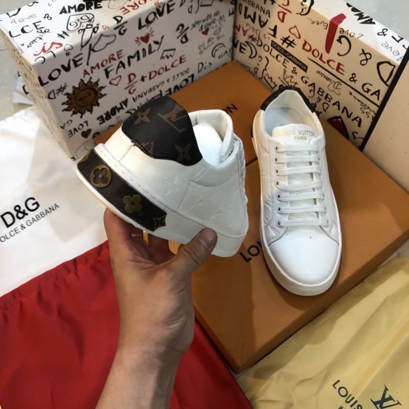 Giày Thể Thao Nam L.V Buộc dây Dập Vân full size 38-43