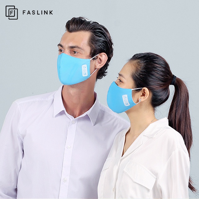 Combo 3 sản phẩm khẩu trang cao cấp Faslink - 2 lớp, Kháng khuẩn, Trượt nước, không gọng - Nhiều Màu