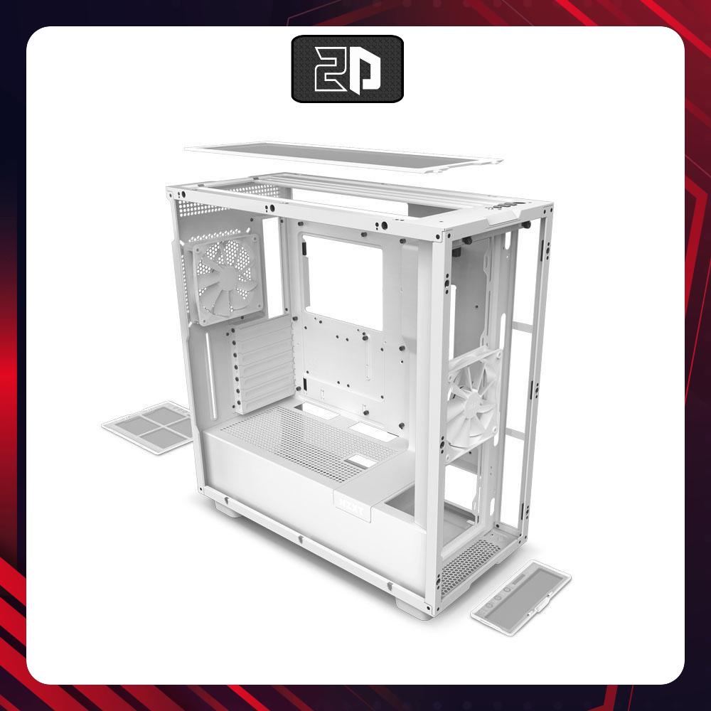 Vỏ case NZXT H7 Matte White - Mid Tower / Màu Trắng