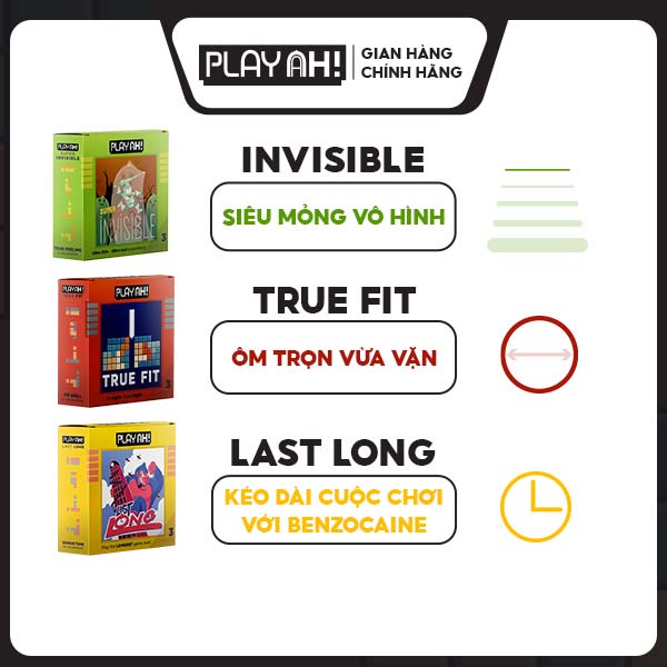 Combo Đặc Biệt 6 Bao Cao Su PLAYAH Special Collection 6 Hộp 39 Bao