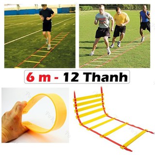 THANG DÂY THỂ THAO TẬP LUYỆN BÓNG ĐÁ,TẬP  THỂ LỰC 6M - 12 THANH, 10M - 20 THANH, 15M 30 THANH