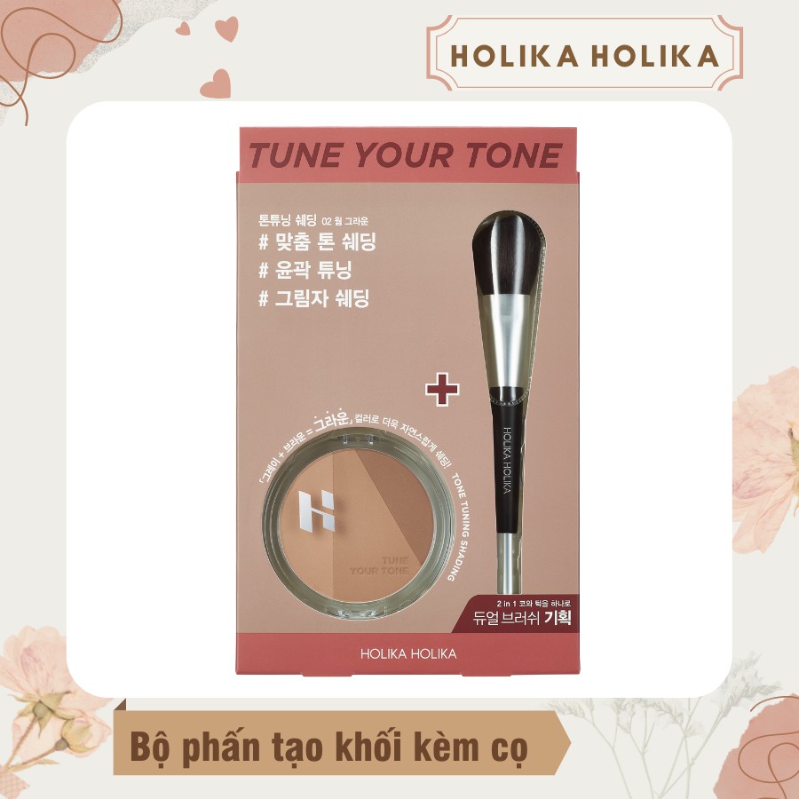 Bộ phấn tạo khối kèm cọ chuyên dụng Holika Holika 9,5g | BigBuy360 - bigbuy360.vn