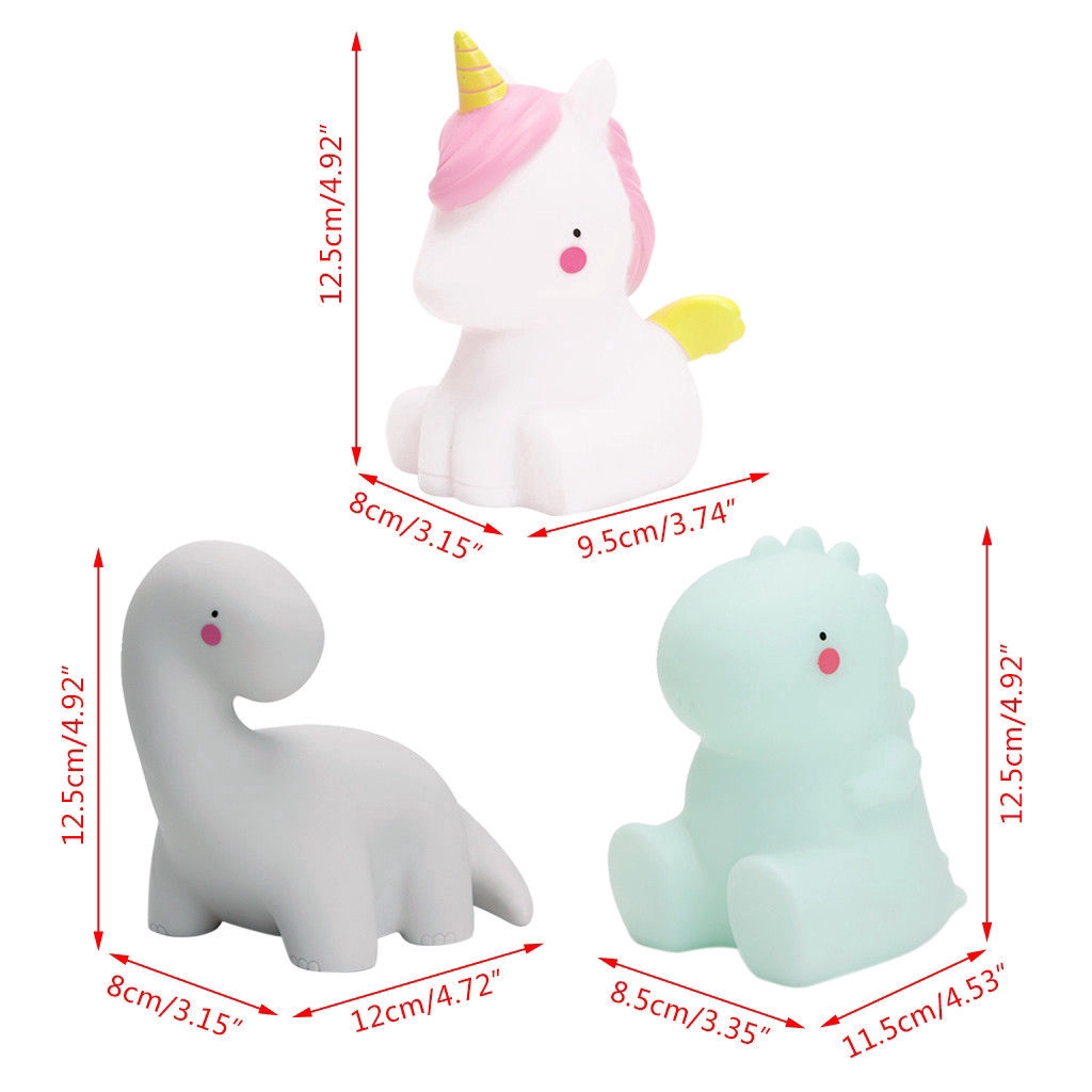 Đèn ngủ trang trí phòng hình ngựa một sừng dễ thương