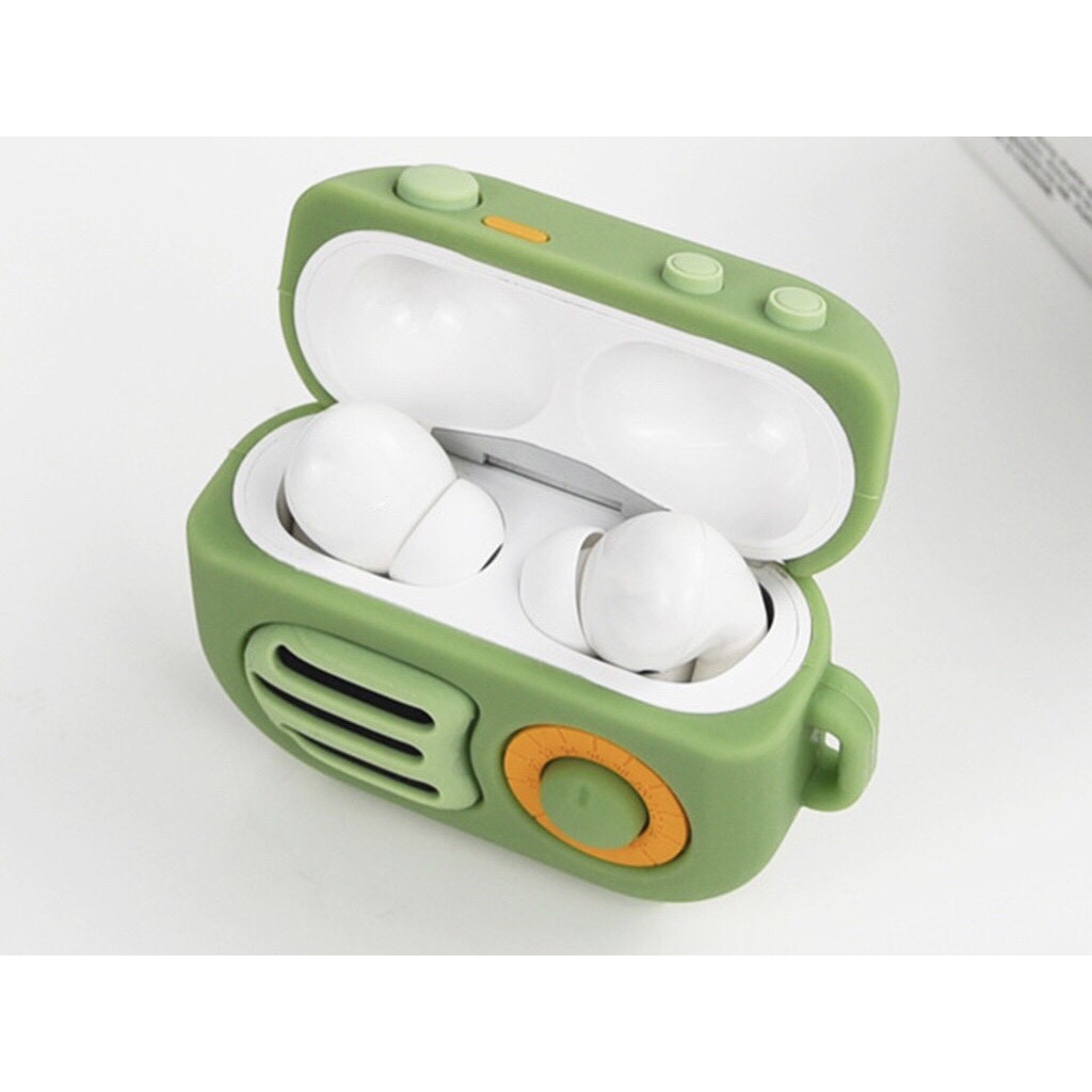 [Case Airpods Pro] Vỏ bảo vệ, Case airpods - Hộp đựng tai nghe Airpods Pro + móc khoá