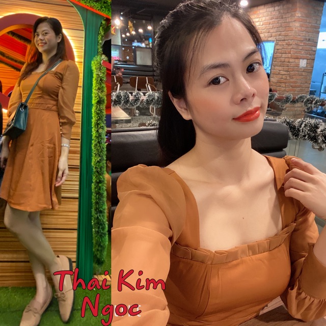 Đầm xoè cổ vuông xếp li 3 màu kèm ảnh thật | BigBuy360 - bigbuy360.vn