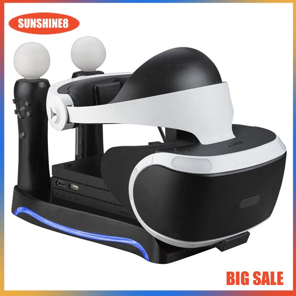 【SUN】Charger Charging Dock Station Stand Cradle for Sony PS4-VR Game Controller