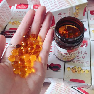 Dưỡng da Omega 3-6-9 (Hộp 100 viên) hàng xách tay Nga