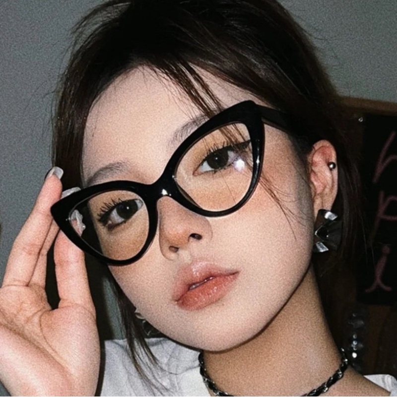 Mắt Kính Hình Mắt Mèo Chống Ánh Sáng Xanh Phong Cách Retro Thời Trang Cho Nữ