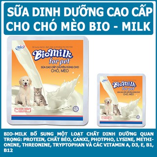 Sữa dinh dưỡng cho chó mèo Bio milk 100gr
