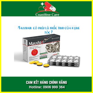 Maxxhair new chính hãng ngăn rụng tóc - tóc bóng mượt hộp 30 viên