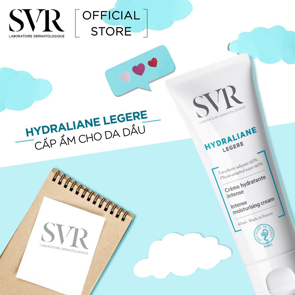 [Mã 151FMCGSALE1 giảm 10% đơn 250K] Kem Dưỡng Ẩm SVR Hydraliane Légère 40ml