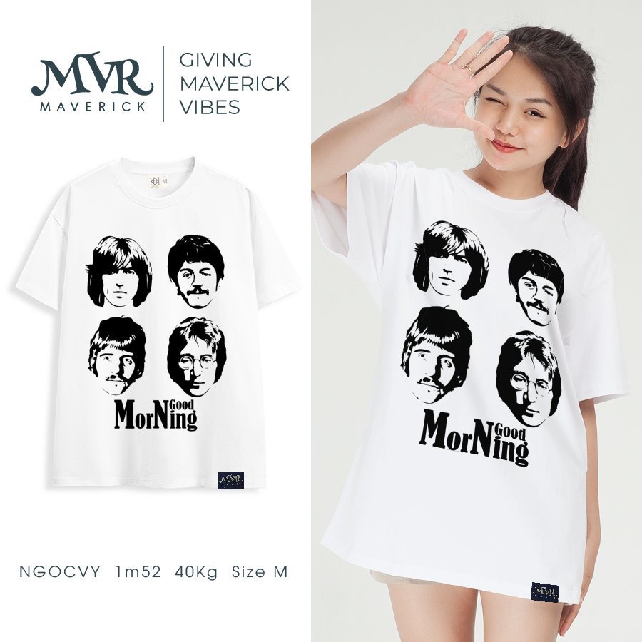 Áo thun nữ nam Đầy đủ tất cả các gương mặt của beatles MVR KK3996