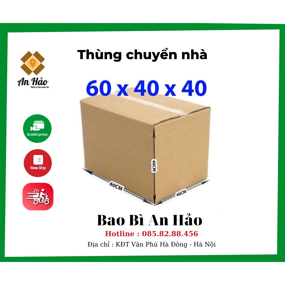 Thùng 60x40x40 cm thùng chuyển nhà,thùng đóng hàng cỡ to( hoả tốc tối đa 10c)