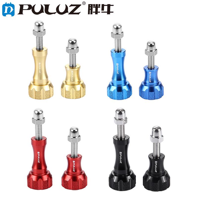 Puluz cnc aluminum thumb knob stainless bolt nut screw for gopro hero action cameras