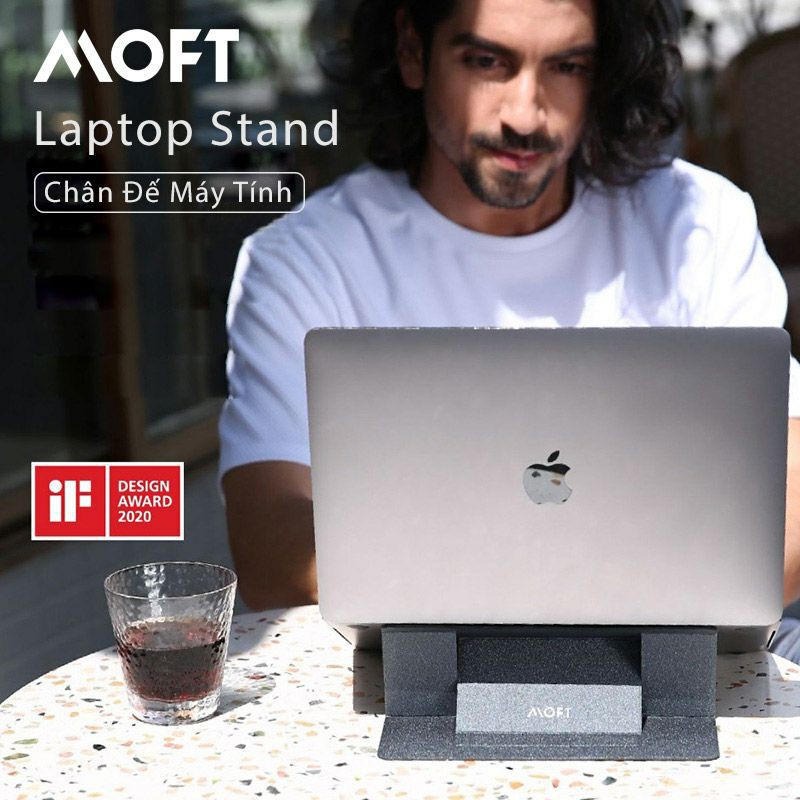 Đế Nâng Macbook Siêu Mỏng Moft Stand x DesignNest Siêu Nhẹ, Siêu Mỏng, 2 Góc Độ Điều Chỉnh Dùng Cho Laptop 11 - 16 inch