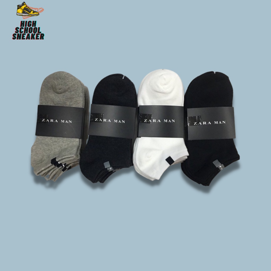 Tất Nam Nữ Cổ Ngắn 100% Cotton cực kì Êm Chân, Chống mồ hôi, thoáng mát