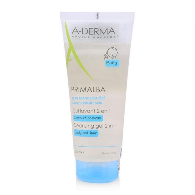 ✅ A-Derma Primalba Cleansing Gel 2in1 Sữa Tắm Gội Cho Bé (200ml)