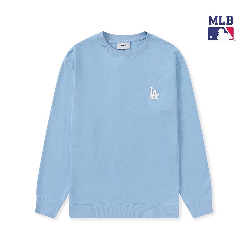 ❤❀  ❤ Mlb Áo Nỉ Dài Tay Cổ Tròn Thêu Họa Tiết Thời Trang Cho Nam Nữ