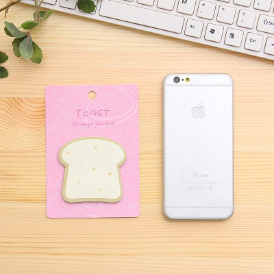 Sổ note thức ăn quả bơ N26 giấy ghi chú bánh mì trứng ốp lết