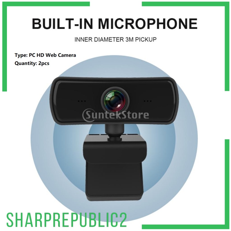 Set 2 Webcam Sharprepublic2 1440p Hd 4k Usb 2.0 Kèm Micro | BigBuy360 - bigbuy360.vn