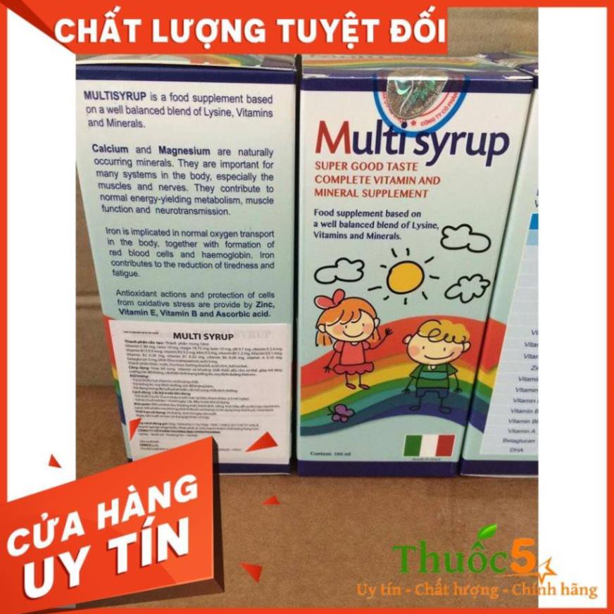 [GIÁ GỐC] Multi syrup – Siro bổ sung Vitamin và khoáng chất thiết yếu cho bé